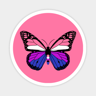 Genderfluid Butterfly Magnet